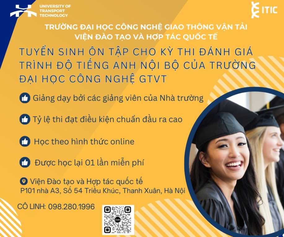 Mở lớp bồi dưỡng, ôn tập thi đánh giá trình độ tiếng Anh nội bộ theo chuẩn TOEIC (Đợt 02 - năm 2025)