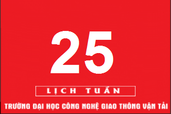 Lịch công tác tuần 25 năm 2019 (từ 17/6/2019 đến 23/6/2019)