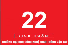 Lịch công tác tuần 22 năm 2018 (từ 28/5/2018 đến 03/6/2018)