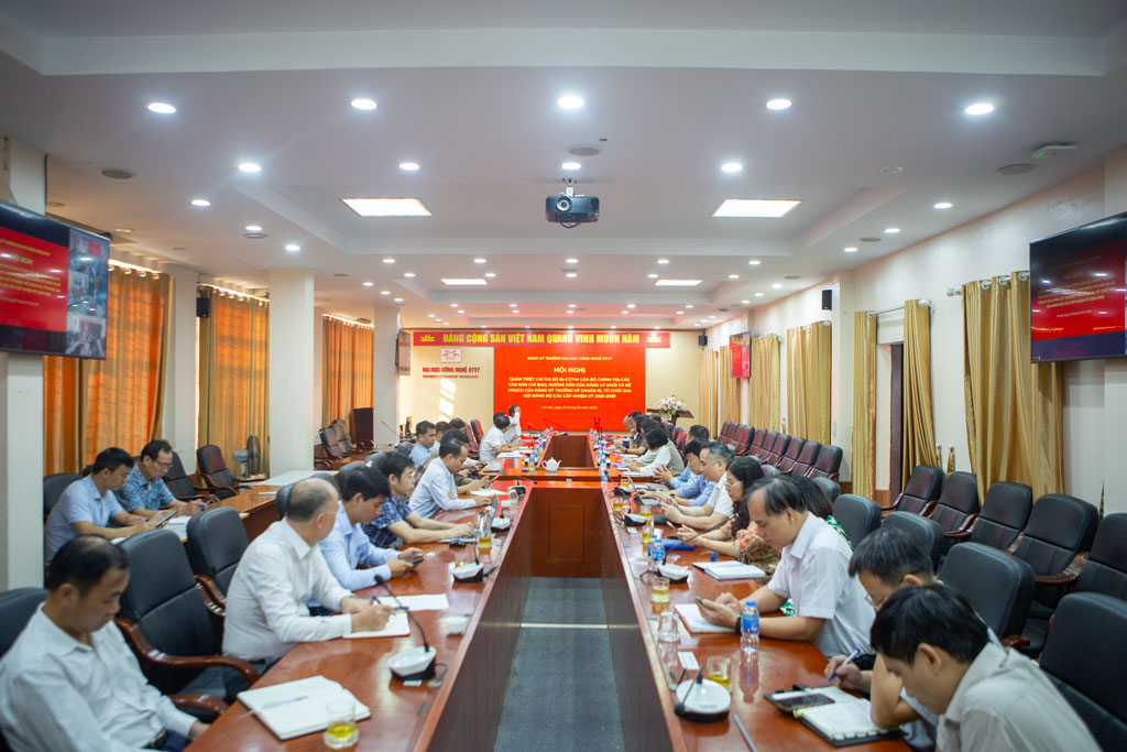 Hội nghị quán triệt Chỉ thị số 35-CT/TW của Bộ Chính trị; các văn bản chỉ đạo, hướng dẫn tổ chức Đại hội Đảng các cấp, nhiệm kỳ 2025-2030