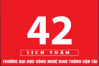 Lịch công tác tuần 42 năm 2019 (từ 14/10/2019 đến 20/10/2019)