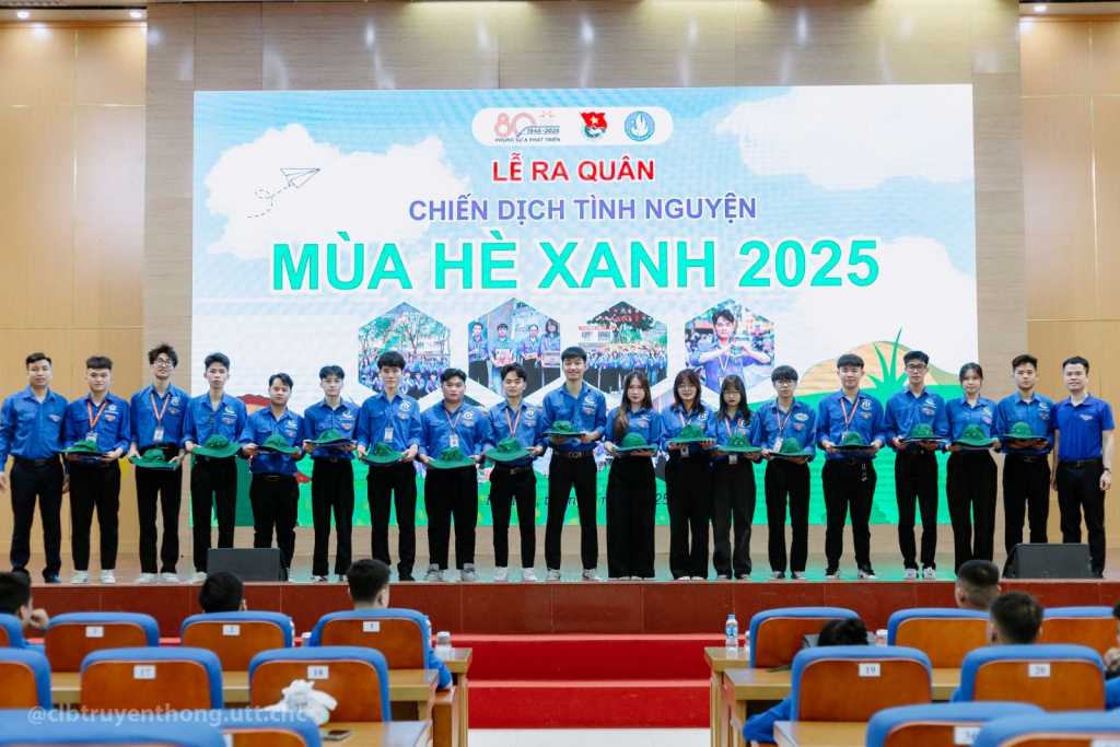 Tuổi trẻ UTT ra quân Chiến dịch tình nguyện “Mùa hè xanh” năm 2025