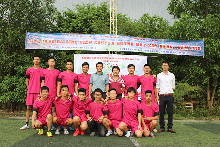 Giải bóng đá sinh viên chuyên ngành Máy xây dựng lần thứ I - năm 2016