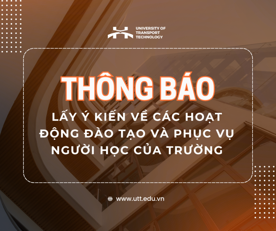 Thông báo về việc lấy ý kiến phản hồi của sinh viên đối với chất lượng đào tạo và các hoạt động phục vụ người học