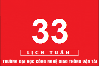 Lịch công tác tuần 33 năm 2019 (từ 12/8/2019 đến 18/8/2019)