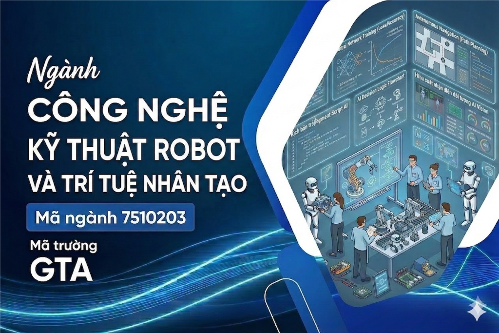 Chương trình đào tạo chuyên ngành Công nghệ kỹ thuật Robot và Trí tuệ nhân tạo
