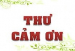 Thư cảm ơn nhân dịp Hội nghị Khoa học công nghệ Giao thông vận tải lần thứ 3