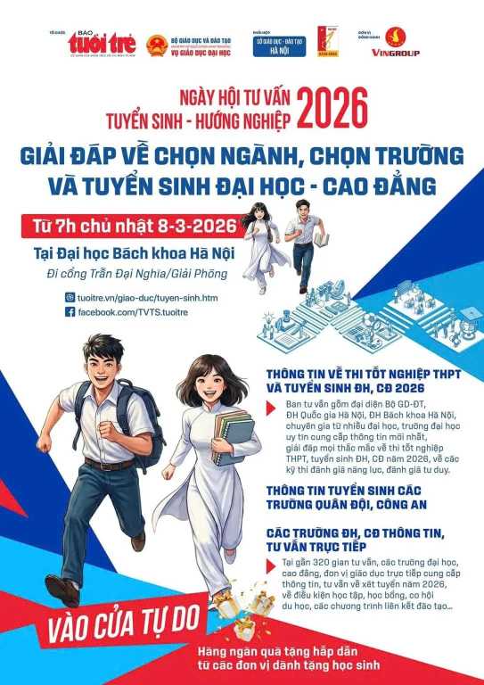 UTT sẵn sàng đồng hành cùng thí sinh tại Ngày hội tư vấn tuyển sinh - hướng nghiệp 2026