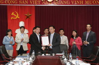 Lễ ký thỏa thuận hợp tác giữa Trường Đại học Công nghệ GTVT và Công ty Cổ phần tư vấn và đầu tư phát triển EDINS