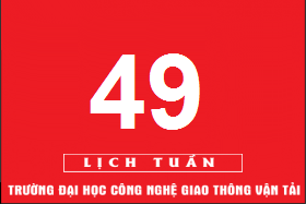 Lịch công tác tuần 49 năm 2018 (từ 03/12/2018 đến 09/12/2018)