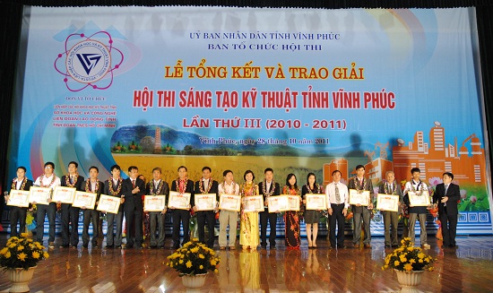 Trường Đại học Công nghệ GTVT nhất toàn đoàn Hội thi sáng tạo kỹ thuật tỉnh Vĩnh Phúc lần thứ III