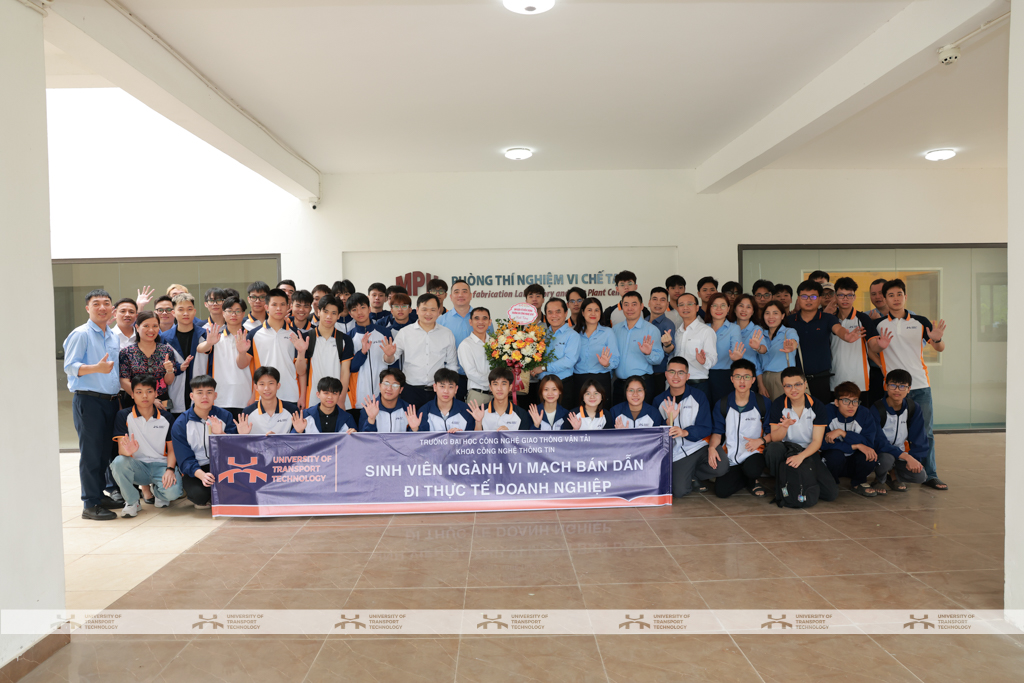 Sinh viên k76 chuyên ngành Vi điện tử & Vật lý bán dẫn UTT tiếp cận thực tiễn nghiên cứu và sản xuất tại NACENTECH