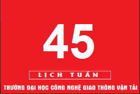 Lịch công tác tuần 45 năm 2018 (từ 05/11/2018 đến 11/11/2018)