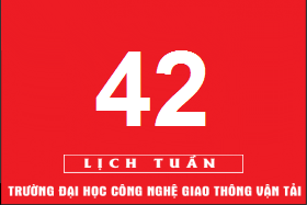 Lịch công tác tuần 42 năm 2018 (từ 15/10/2018 đến 21/10/2018)