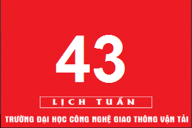 Lịch công tác tuần 43 năm 2018 (từ 22/10/2018 đến 28/10/2018)