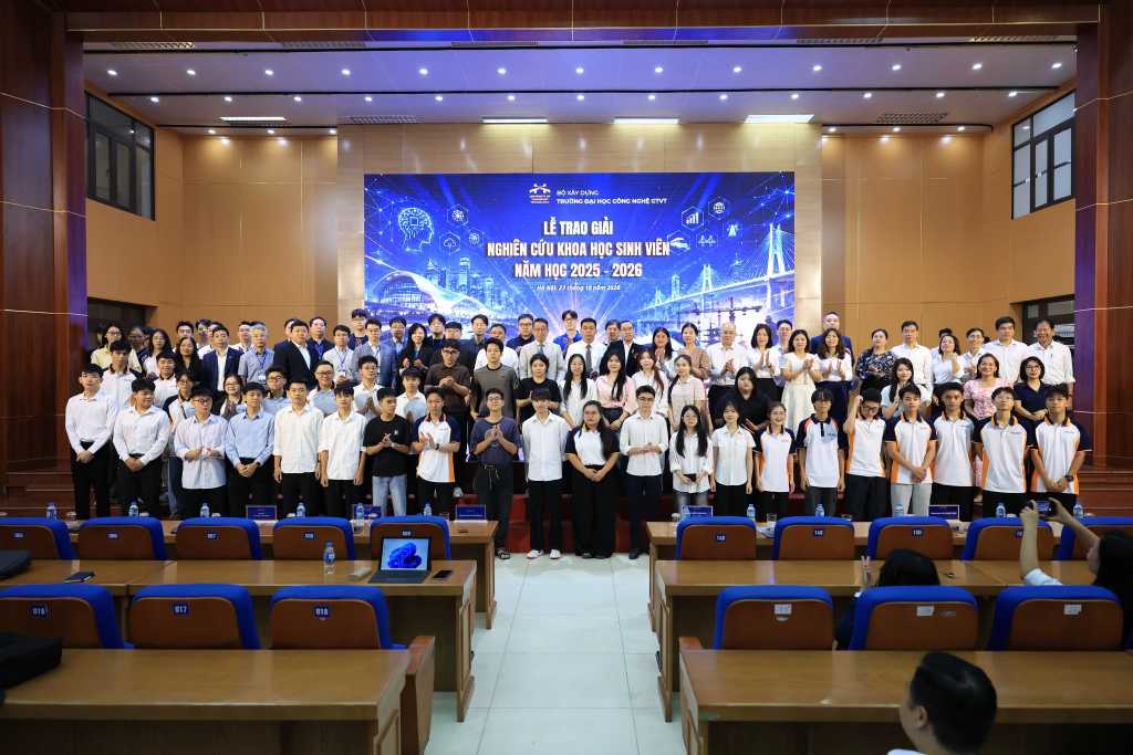 UTT trao giải Nghiên cứu khoa học sinh viên năm học 2025-2026