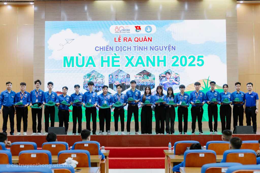 Tuổi trẻ UTT ra quân Chiến dịch tình nguyện “Mùa hè xanh” năm 2025