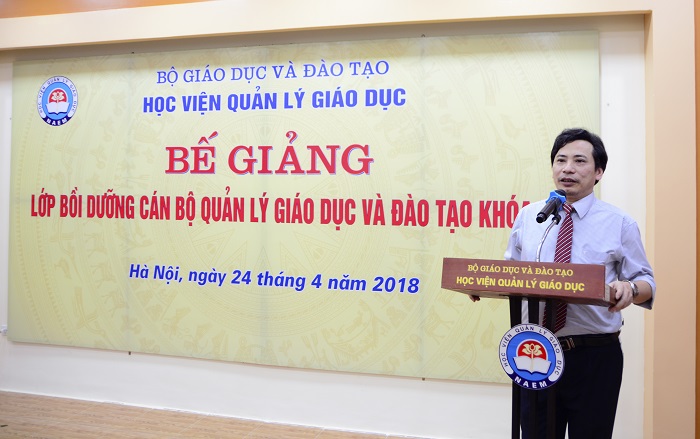 Thông báo tham gia lớp bồi dưỡng cán bộ quản lý khoa, phòng Trường Đại học, Cao đẳng, Trung cấp chuyên nghiệp khóa 9