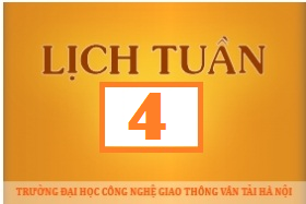 Lịch công tác tuần 04 năm 2017 (từ 23/01/2017 đến 29/01/2017)