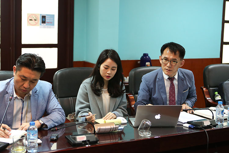 Tiếp và làm việc với Viện Công nghệ xây dựng Hàn Quốc (KICT) và Công ty tư vấn KNC Hàn Quốc