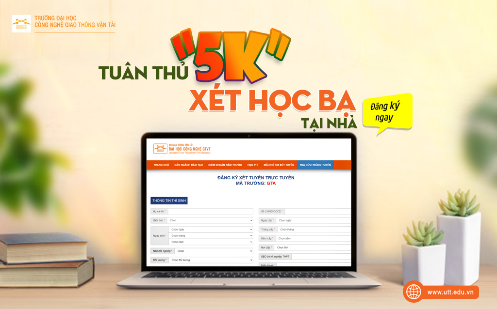 Tuân thủ 5k - Nếu ngại đi xa, xét học bạ tại nhà