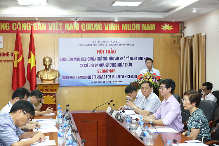 Hội thảo lần thứ hai về “Nâng cao mức tiêu chuẩn khí thải đối với xe ô tô đang lưu hành, xe cơ giới đã qua sử dụng nhập khẩu”