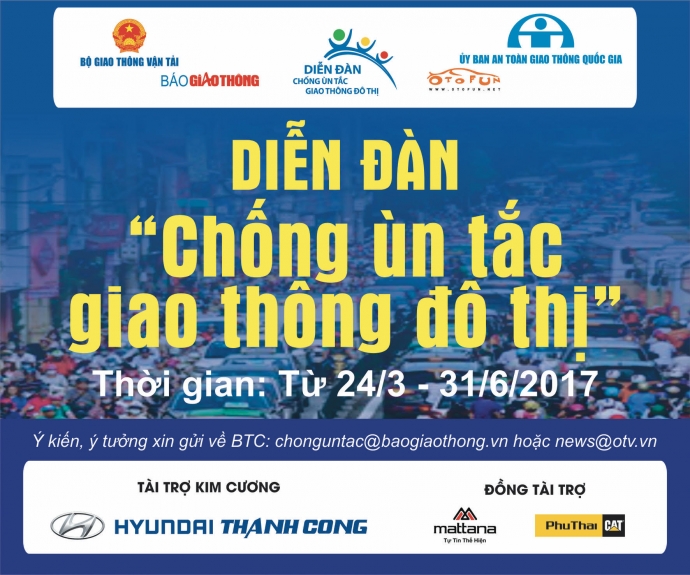 Thư mời tham gia diễn đàn Chống ùn tắc giao thông đô thị
