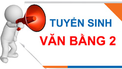 Thông báo Tuyển sinh Đào tạo Cấp bằng đại học thứ 2 (Hình thức đào tạo chính quy)
