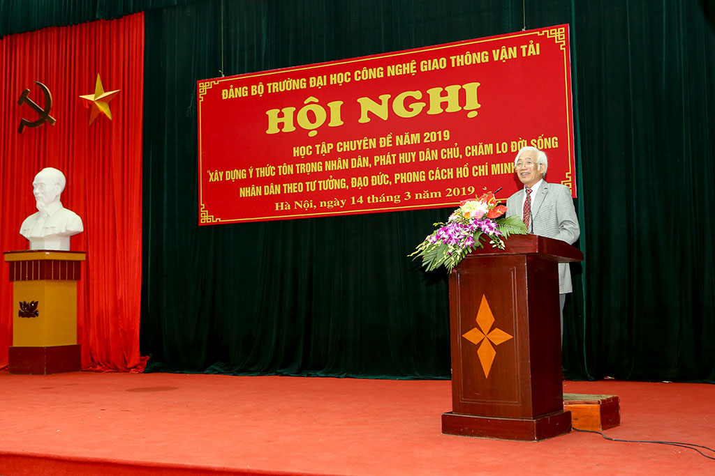 Hội nghị nghiên cứu, học tập chuyên đề “Xây dựng ý thức tôn trọng Nhân dân, phát huy dân chủ, chăm lo đời sống Nhân dân theo tư tưởng, đạo đức, phong cách   Hồ Chí Minh”