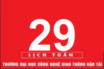 Lịch công tác tuần 29 năm 2021 (từ 12/7/2021 đến 18/7/2021)