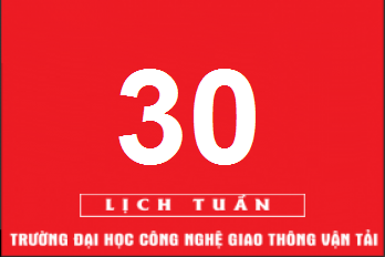 Lịch công tác tuần 30 năm 2019 (từ 22/7/2019 đến 28/7/2019)