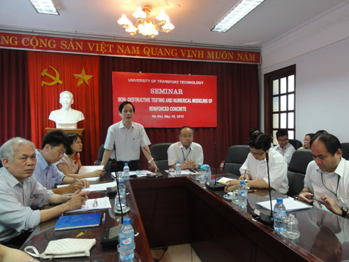 Seminar in Non – destructive testing and numerical modeling of reinforced concrete