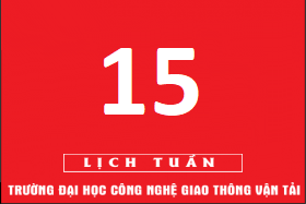 Lịch công tác tuần 15 năm 2018 (từ 09/4/2018 đến 15/4/2018)