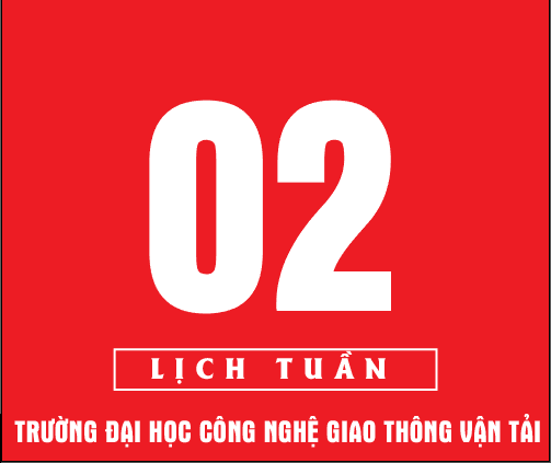 Lịch công tác tuần 02 năm 2018 (từ 08/01/2018 đến 14/01/2018)