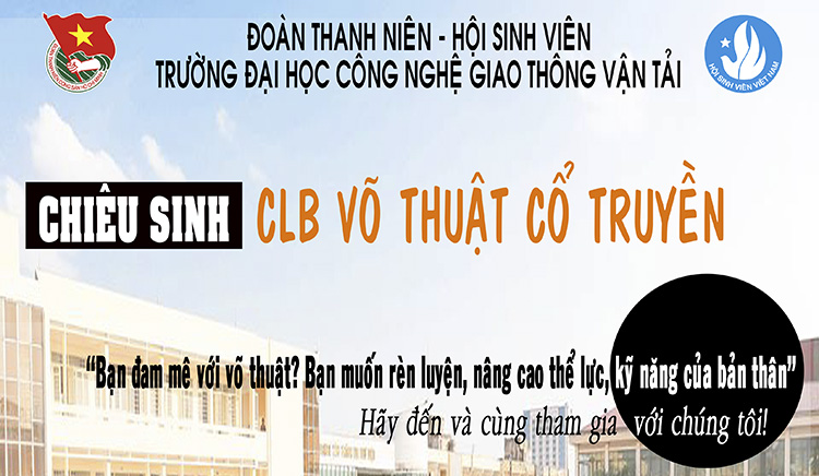 Chiêu sinh và Thành lập Câu lạc bộ võ thuật cổ truyền