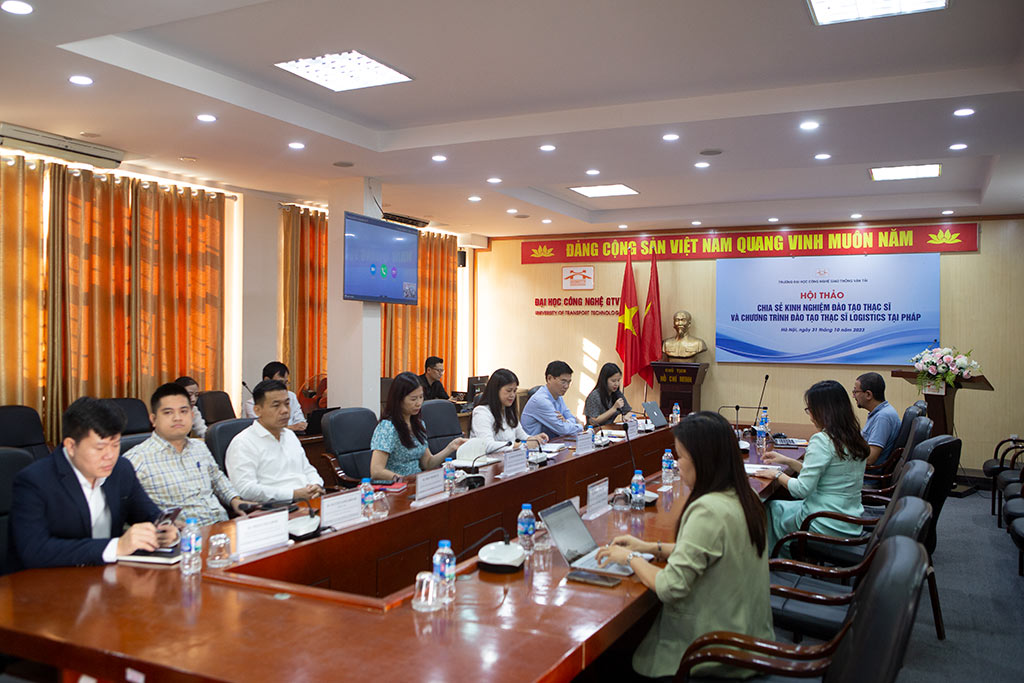 Hội thảo chia sẻ kinh nghiệm đào tạo Thạc sĩ và CTĐT thạc sĩ Logistics tại Pháp