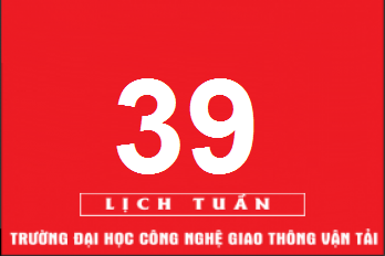 Lịch công tác tuần 39 năm 2019 (từ 23/9/2019 đến 29/9/2019)