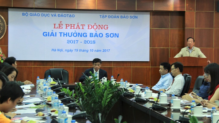 Thông báo xét tặng Giải thưởng Bảo Sơn năm 2019