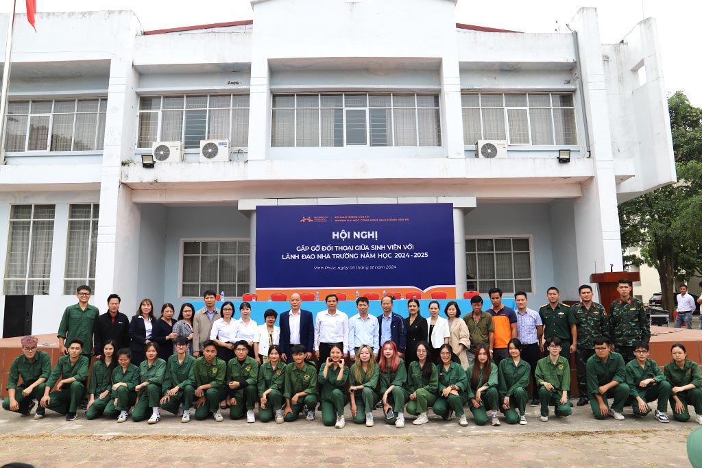 Hội nghị Gặp gỡ đối thoại giữa sinh viên với Lãnh đạo Nhà trường năm học 2024-2025