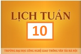Lịch công tác tuần 10 năm 2017 (từ 06/3/2017 đến 12/3/2017)