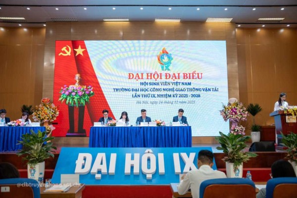 The 9th Congress of the Vietnam National Union of Students at the University of Transport Technology, Term 2025–2028